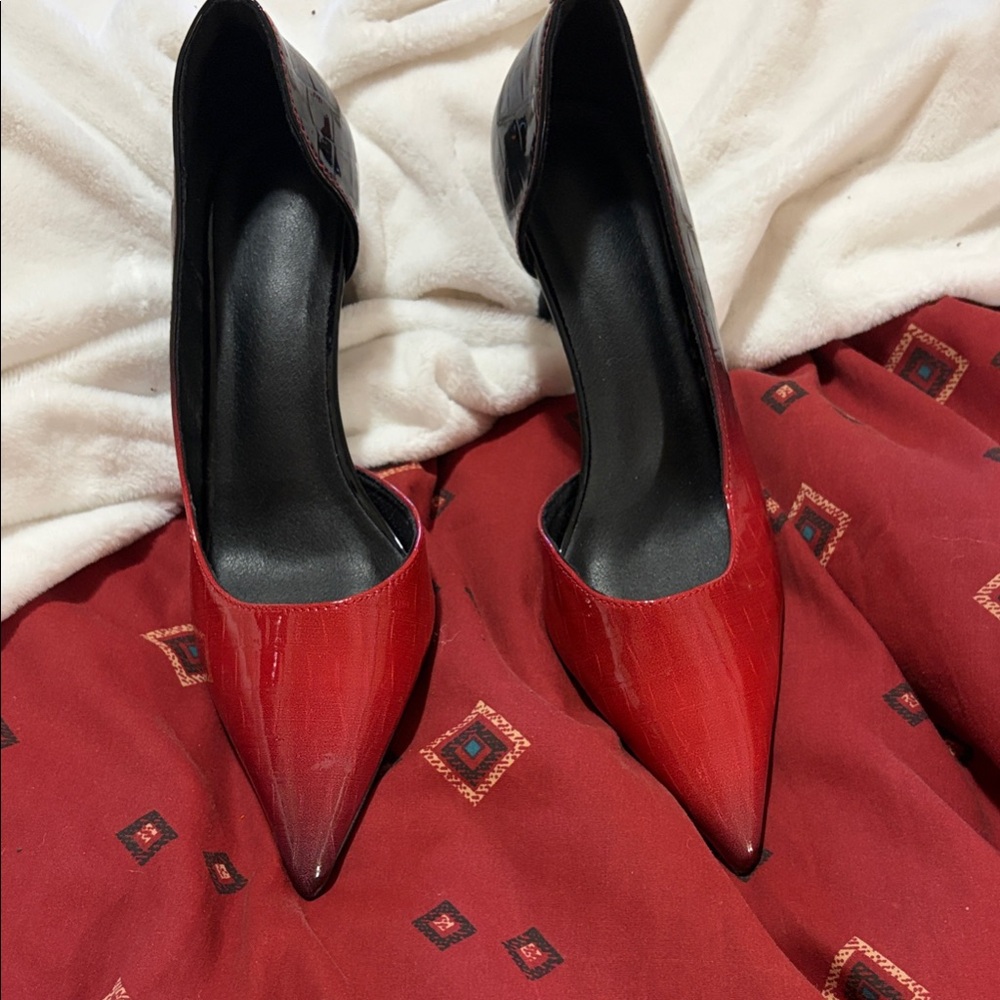 Elegant Red Women's Heels